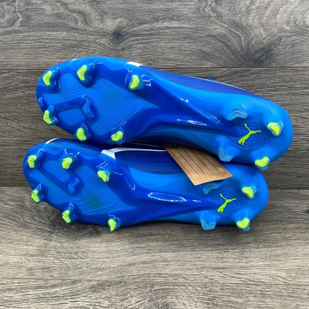 Puma Ultra Ultimate FG/AG Soccer Cleats Women 8.5 Blue 107507-03 PWRTAPE